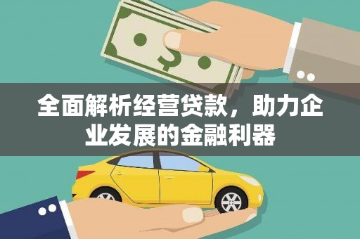 新乐全面解析经营贷款，助力企业发展的金融利器