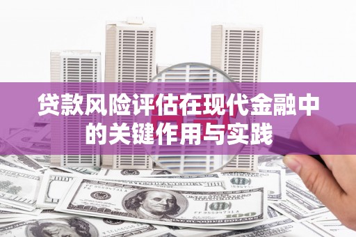 新乐贷款风险评估在现代金融中的关键作用与实践