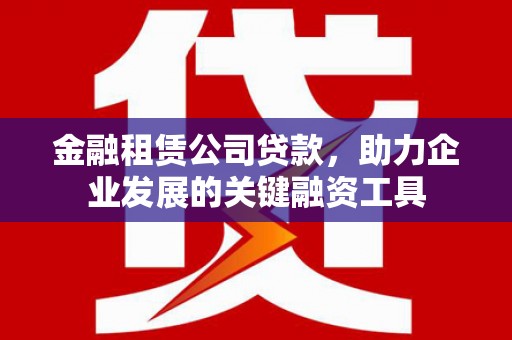 新乐金融租赁公司贷款，助力企业发展的关键融资工具