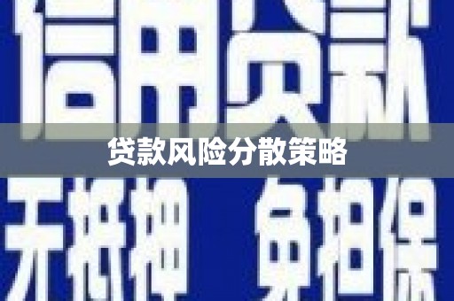 新乐贷款风险分散策略