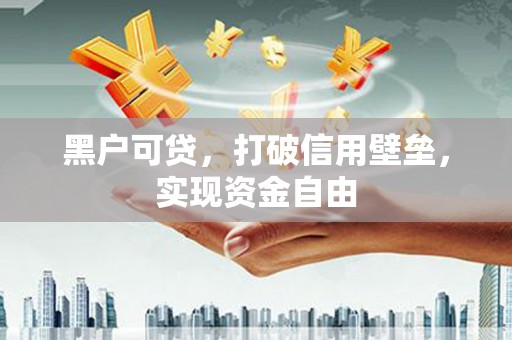 新乐黑户可贷，打破信用壁垒，实现资金自由