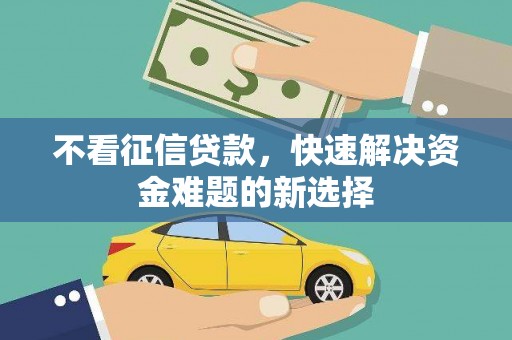 新乐不看征信贷款，快速解决资金难题的新选择
