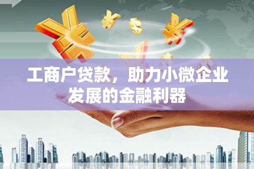 新乐工商户贷款，助力小微企业发展的金融利器