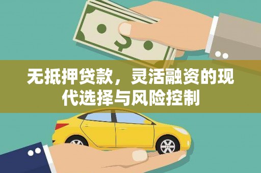 新乐无抵押贷款，灵活融资的现代选择与风险控制