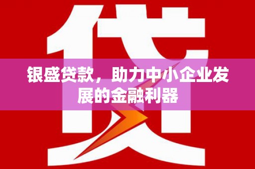 新乐银盛贷款，助力中小企业发展的金融利器