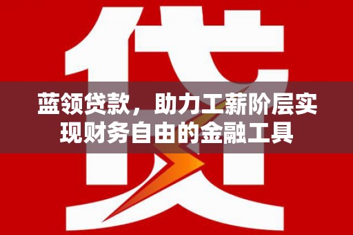 新乐蓝领贷款，助力工薪阶层实现财务自由的金融工具